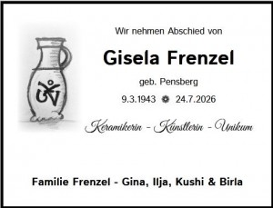 Traueranzeige Gisela